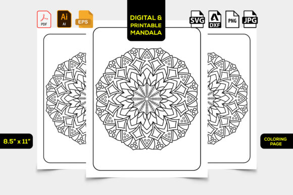 Download Mandala Relaxing Coloring Page for Adult - Premium Resources