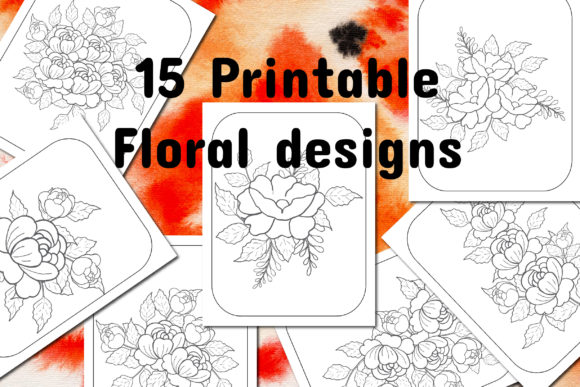 Download Elegant Floral Relaxing Coloring Book - Relaxing coloring book Collection
