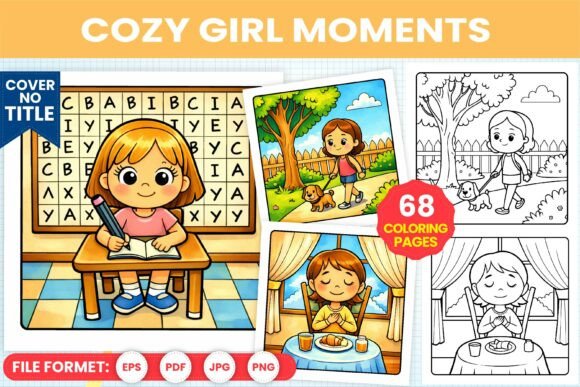 Download Cozy Girl Moments Coloring Pages - Premium Resources