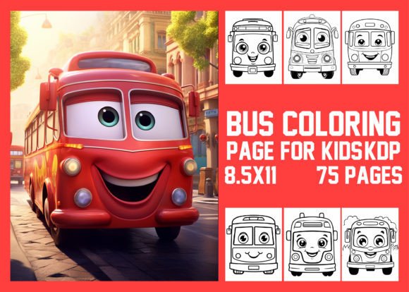 Download Bus Coloring Page for Kids-KDP - Bus coloring page Collection