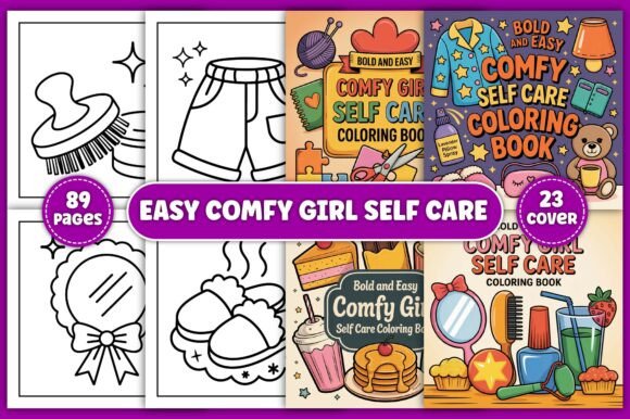 Download Easy Comfy Girl Self Care Coloring Pages - Self care coloring pages Collection