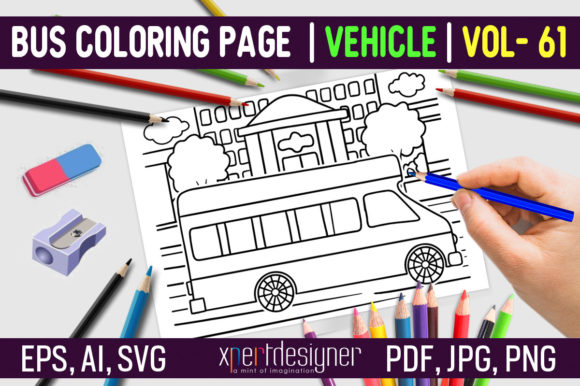 Download School Bus Coloring Page | Vol - 61 - Bus coloring page Collection